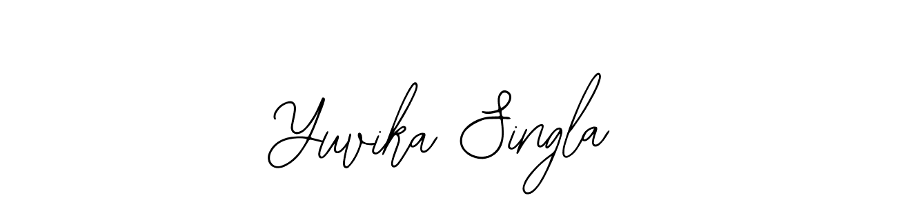 Also You can easily find your signature by using the search form. We will create Yuvika Singla name handwritten signature images for you free of cost using Bearetta-2O07w sign style. Yuvika Singla signature style 12 images and pictures png