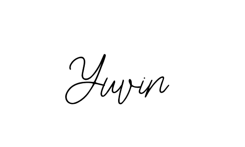 You should practise on your own different ways (Bearetta-2O07w) to write your name (Yuvin) in signature. don't let someone else do it for you. Yuvin signature style 12 images and pictures png