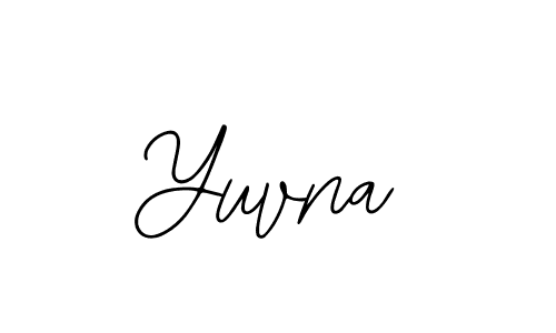 Use a signature maker to create a handwritten signature online. With this signature software, you can design (Bearetta-2O07w) your own signature for name Yuvna. Yuvna signature style 12 images and pictures png