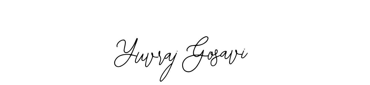 Make a beautiful signature design for name Yuvraj Gosavi. Use this online signature maker to create a handwritten signature for free. Yuvraj Gosavi signature style 12 images and pictures png