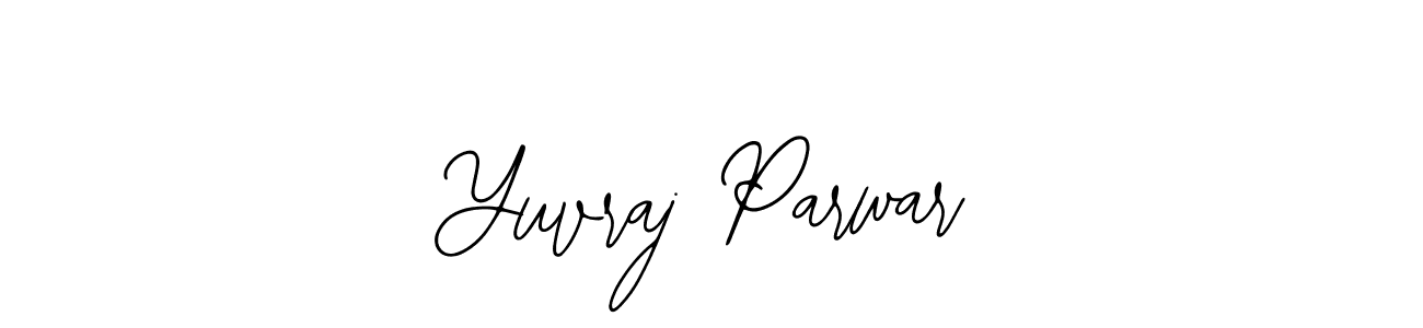 You should practise on your own different ways (Bearetta-2O07w) to write your name (Yuvraj Parwar) in signature. don't let someone else do it for you. Yuvraj Parwar signature style 12 images and pictures png