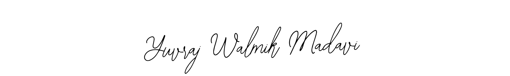 Design your own signature with our free online signature maker. With this signature software, you can create a handwritten (Bearetta-2O07w) signature for name Yuvraj Walmik Madavi. Yuvraj Walmik Madavi signature style 12 images and pictures png