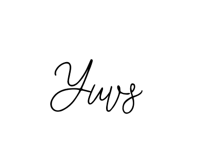 Use a signature maker to create a handwritten signature online. With this signature software, you can design (Bearetta-2O07w) your own signature for name Yuvs. Yuvs signature style 12 images and pictures png