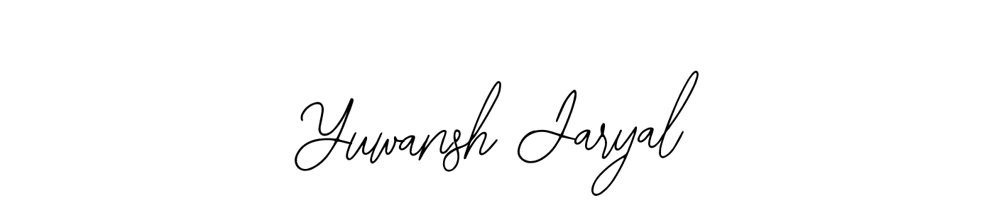 Design your own signature with our free online signature maker. With this signature software, you can create a handwritten (Bearetta-2O07w) signature for name Yuwansh Jaryal. Yuwansh Jaryal signature style 12 images and pictures png