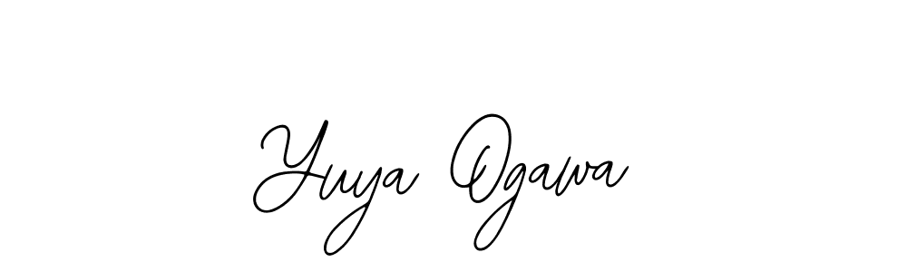 How to make Yuya Ogawa name signature. Use Bearetta-2O07w style for creating short signs online. This is the latest handwritten sign. Yuya Ogawa signature style 12 images and pictures png