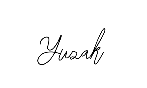 You should practise on your own different ways (Bearetta-2O07w) to write your name (Yuzak) in signature. don't let someone else do it for you. Yuzak signature style 12 images and pictures png