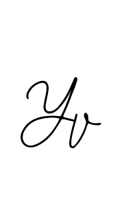 You should practise on your own different ways (Bearetta-2O07w) to write your name (Yv) in signature. don't let someone else do it for you. Yv signature style 12 images and pictures png