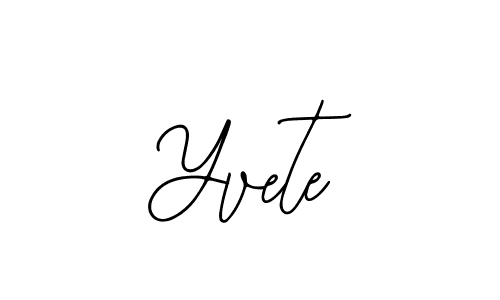 Make a beautiful signature design for name Yvete. Use this online signature maker to create a handwritten signature for free. Yvete signature style 12 images and pictures png