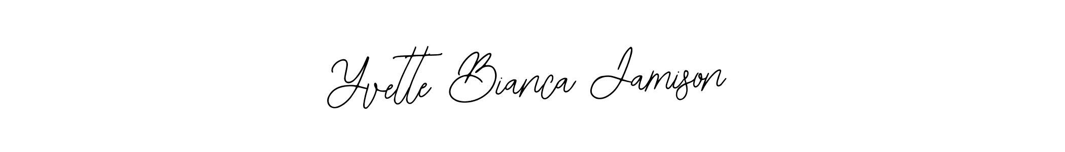 Make a beautiful signature design for name Yvette Bianca Jamison. With this signature (Bearetta-2O07w) style, you can create a handwritten signature for free. Yvette Bianca Jamison signature style 12 images and pictures png