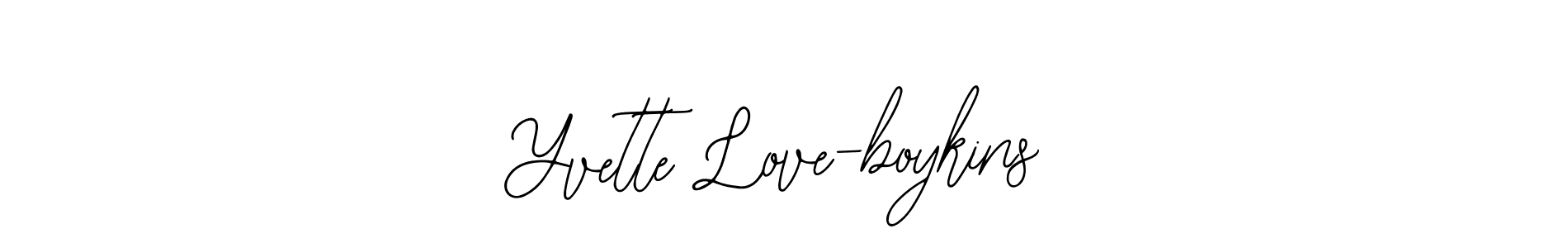 This is the best signature style for the Yvette Love-boykins name. Also you like these signature font (Bearetta-2O07w). Mix name signature. Yvette Love-boykins signature style 12 images and pictures png