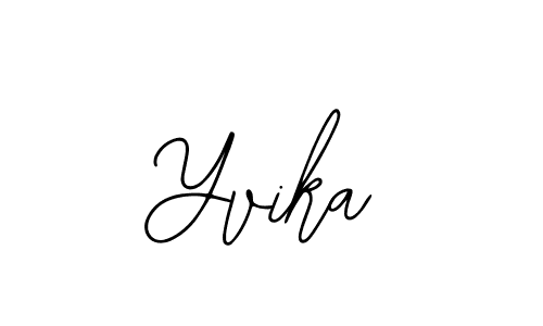 Design your own signature with our free online signature maker. With this signature software, you can create a handwritten (Bearetta-2O07w) signature for name Yvika. Yvika signature style 12 images and pictures png