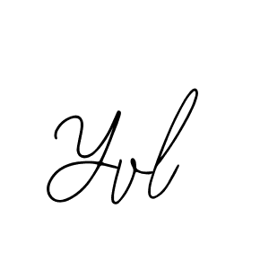 You should practise on your own different ways (Bearetta-2O07w) to write your name (Yvl) in signature. don't let someone else do it for you. Yvl signature style 12 images and pictures png