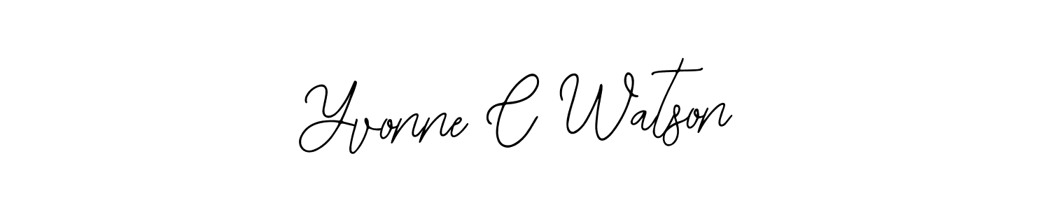 How to Draw Yvonne C Watson signature style? Bearetta-2O07w is a latest design signature styles for name Yvonne C Watson. Yvonne C Watson signature style 12 images and pictures png