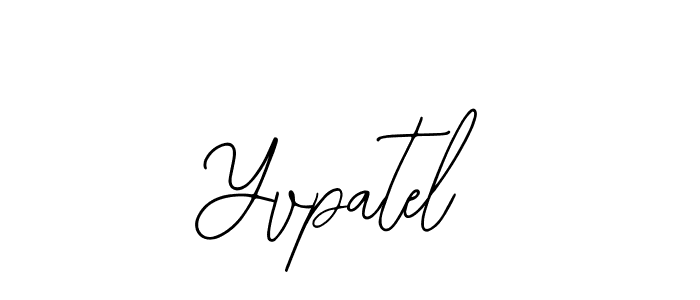 Design your own signature with our free online signature maker. With this signature software, you can create a handwritten (Bearetta-2O07w) signature for name Yvpatel. Yvpatel signature style 12 images and pictures png