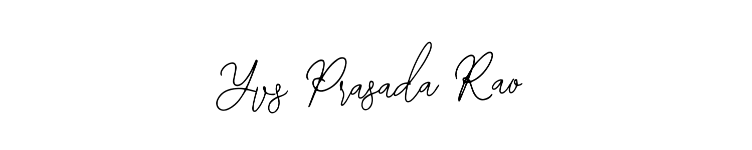 The best way (Bearetta-2O07w) to make a short signature is to pick only two or three words in your name. The name Yvs Prasada Rao include a total of six letters. For converting this name. Yvs Prasada Rao signature style 12 images and pictures png