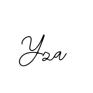 Yza stylish signature style. Best Handwritten Sign (Bearetta-2O07w) for my name. Handwritten Signature Collection Ideas for my name Yza. Yza signature style 12 images and pictures png