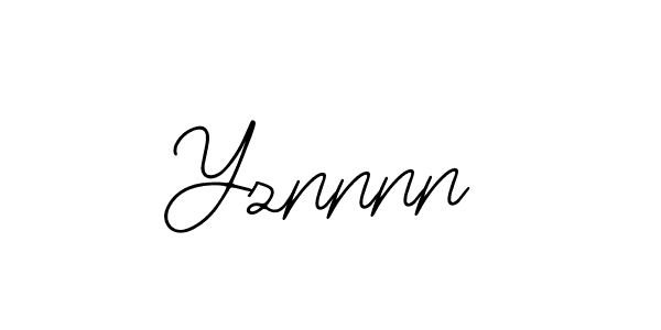 How to make Yznnnn signature? Bearetta-2O07w is a professional autograph style. Create handwritten signature for Yznnnn name. Yznnnn signature style 12 images and pictures png