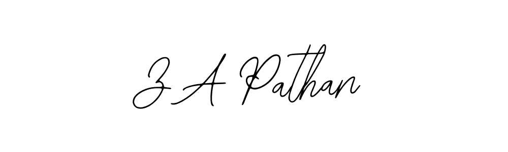 Make a beautiful signature design for name Z A Pathan. Use this online signature maker to create a handwritten signature for free. Z A Pathan signature style 12 images and pictures png
