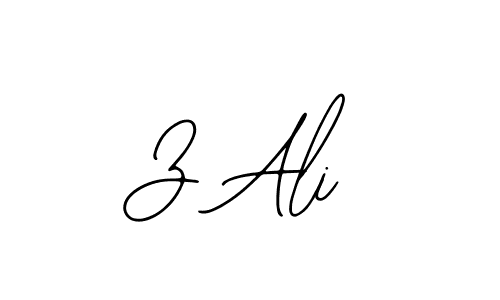 How to make Z Ali signature? Bearetta-2O07w is a professional autograph style. Create handwritten signature for Z Ali name. Z Ali signature style 12 images and pictures png