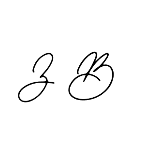 Create a beautiful signature design for name Z B. With this signature (Bearetta-2O07w) fonts, you can make a handwritten signature for free. Z B signature style 12 images and pictures png