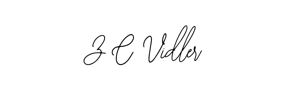 How to make Z C Vidler signature? Bearetta-2O07w is a professional autograph style. Create handwritten signature for Z C Vidler name. Z C Vidler signature style 12 images and pictures png