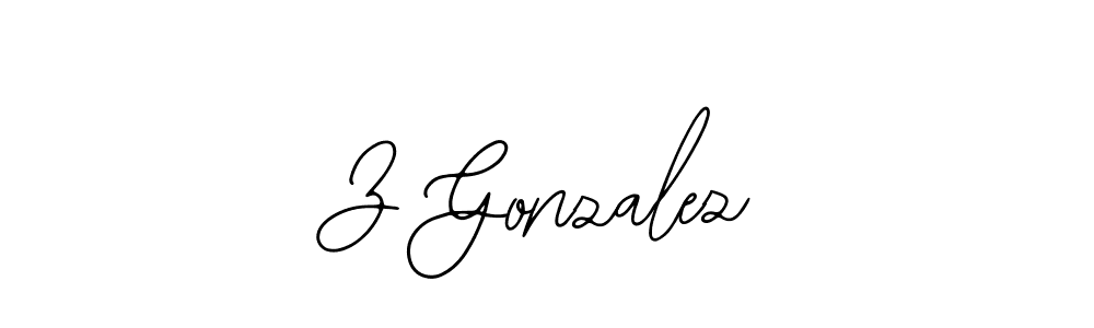 Make a beautiful signature design for name Z Gonzalez. With this signature (Bearetta-2O07w) style, you can create a handwritten signature for free. Z Gonzalez signature style 12 images and pictures png