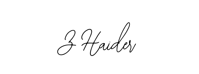 Similarly Bearetta-2O07w is the best handwritten signature design. Signature creator online .You can use it as an online autograph creator for name Z Haider. Z Haider signature style 12 images and pictures png