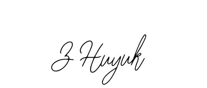 if you are searching for the best signature style for your name Z Huyuk. so please give up your signature search. here we have designed multiple signature styles  using Bearetta-2O07w. Z Huyuk signature style 12 images and pictures png