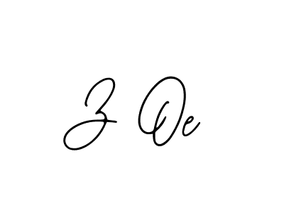 if you are searching for the best signature style for your name Z Oe. so please give up your signature search. here we have designed multiple signature styles  using Bearetta-2O07w. Z Oe signature style 12 images and pictures png