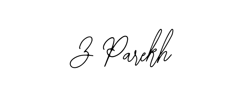 Make a beautiful signature design for name Z Parekh. With this signature (Bearetta-2O07w) style, you can create a handwritten signature for free. Z Parekh signature style 12 images and pictures png