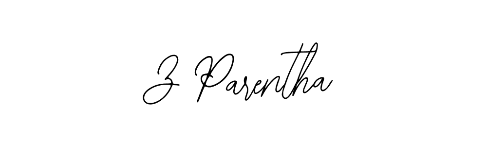 The best way (Bearetta-2O07w) to make a short signature is to pick only two or three words in your name. The name Z Parentha include a total of six letters. For converting this name. Z Parentha signature style 12 images and pictures png
