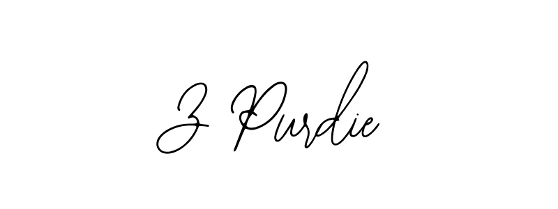 Similarly Bearetta-2O07w is the best handwritten signature design. Signature creator online .You can use it as an online autograph creator for name Z Purdie. Z Purdie signature style 12 images and pictures png