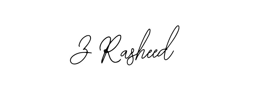 Create a beautiful signature design for name Z Rasheed. With this signature (Bearetta-2O07w) fonts, you can make a handwritten signature for free. Z Rasheed signature style 12 images and pictures png