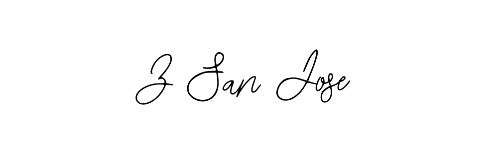 How to make Z San Jose signature? Bearetta-2O07w is a professional autograph style. Create handwritten signature for Z San Jose name. Z San Jose signature style 12 images and pictures png