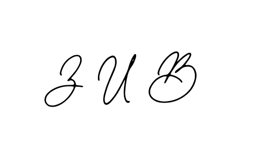 It looks lik you need a new signature style for name Z U B. Design unique handwritten (Bearetta-2O07w) signature with our free signature maker in just a few clicks. Z U B signature style 12 images and pictures png