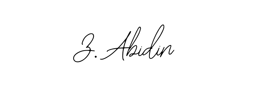 if you are searching for the best signature style for your name Z. Abidin. so please give up your signature search. here we have designed multiple signature styles  using Bearetta-2O07w. Z. Abidin signature style 12 images and pictures png