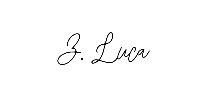 Bearetta-2O07w is a professional signature style that is perfect for those who want to add a touch of class to their signature. It is also a great choice for those who want to make their signature more unique. Get Z. Luca name to fancy signature for free. Z. Luca signature style 12 images and pictures png