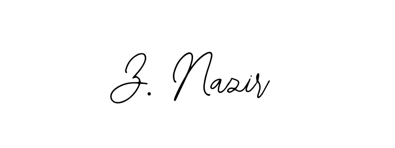 It looks lik you need a new signature style for name Z. Nazir. Design unique handwritten (Bearetta-2O07w) signature with our free signature maker in just a few clicks. Z. Nazir signature style 12 images and pictures png