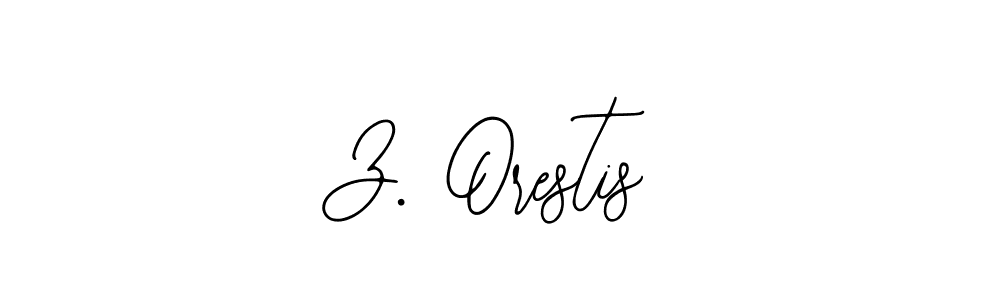 The best way (Bearetta-2O07w) to make a short signature is to pick only two or three words in your name. The name Z. Orestis include a total of six letters. For converting this name. Z. Orestis signature style 12 images and pictures png