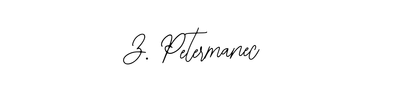 if you are searching for the best signature style for your name Z. Petermanec. so please give up your signature search. here we have designed multiple signature styles  using Bearetta-2O07w. Z. Petermanec signature style 12 images and pictures png