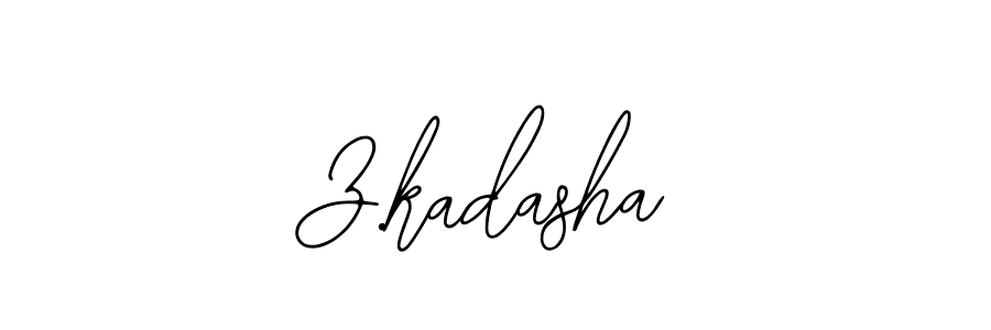 Use a signature maker to create a handwritten signature online. With this signature software, you can design (Bearetta-2O07w) your own signature for name Z.kadasha. Z.kadasha signature style 12 images and pictures png