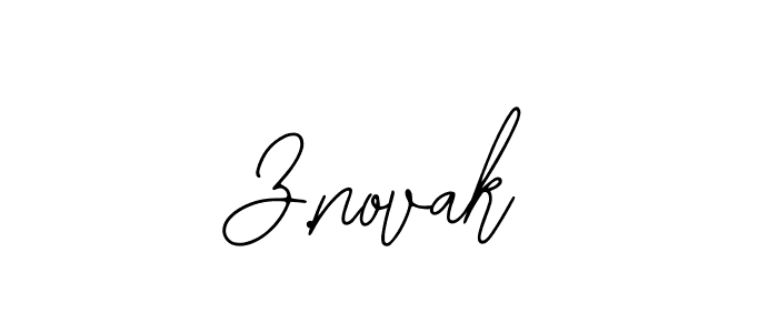 Design your own signature with our free online signature maker. With this signature software, you can create a handwritten (Bearetta-2O07w) signature for name Z.novak. Z.novak signature style 12 images and pictures png