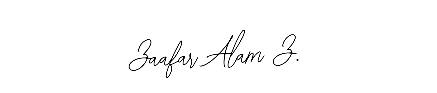 How to make Zaafar Alam Z. signature? Bearetta-2O07w is a professional autograph style. Create handwritten signature for Zaafar Alam Z. name. Zaafar Alam Z. signature style 12 images and pictures png