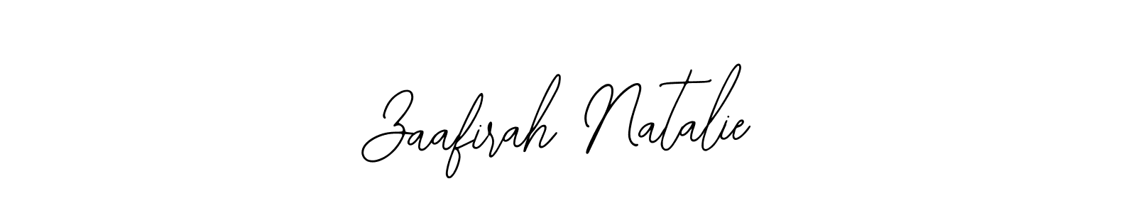 Also we have Zaafirah Natalie name is the best signature style. Create professional handwritten signature collection using Bearetta-2O07w autograph style. Zaafirah Natalie signature style 12 images and pictures png