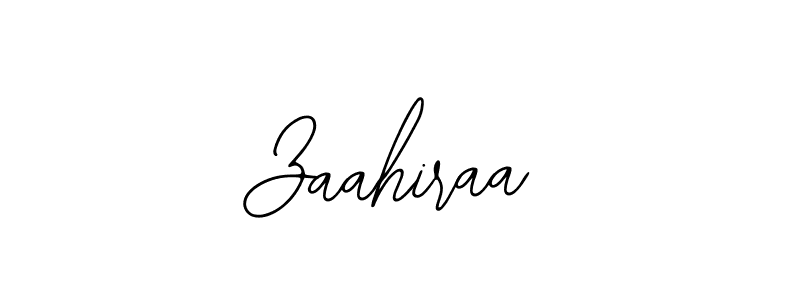 Use a signature maker to create a handwritten signature online. With this signature software, you can design (Bearetta-2O07w) your own signature for name Zaahiraa. Zaahiraa signature style 12 images and pictures png