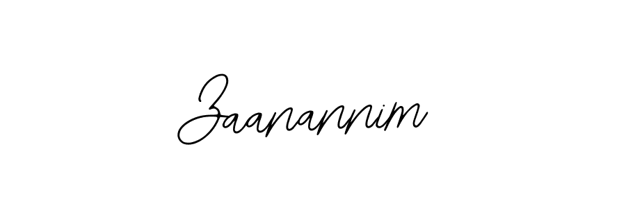 Use a signature maker to create a handwritten signature online. With this signature software, you can design (Bearetta-2O07w) your own signature for name Zaanannim. Zaanannim signature style 12 images and pictures png