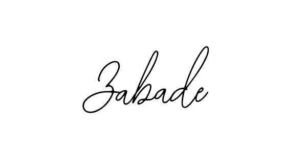 Design your own signature with our free online signature maker. With this signature software, you can create a handwritten (Bearetta-2O07w) signature for name Zabade. Zabade signature style 12 images and pictures png