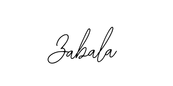 Make a beautiful signature design for name Zabala. With this signature (Bearetta-2O07w) style, you can create a handwritten signature for free. Zabala signature style 12 images and pictures png