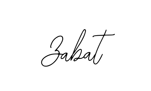 You should practise on your own different ways (Bearetta-2O07w) to write your name (Zabat) in signature. don't let someone else do it for you. Zabat signature style 12 images and pictures png