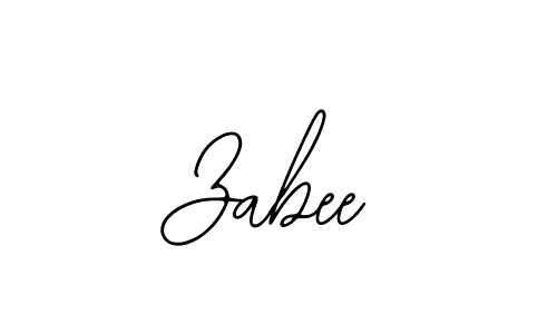 Also we have Zabee name is the best signature style. Create professional handwritten signature collection using Bearetta-2O07w autograph style. Zabee signature style 12 images and pictures png